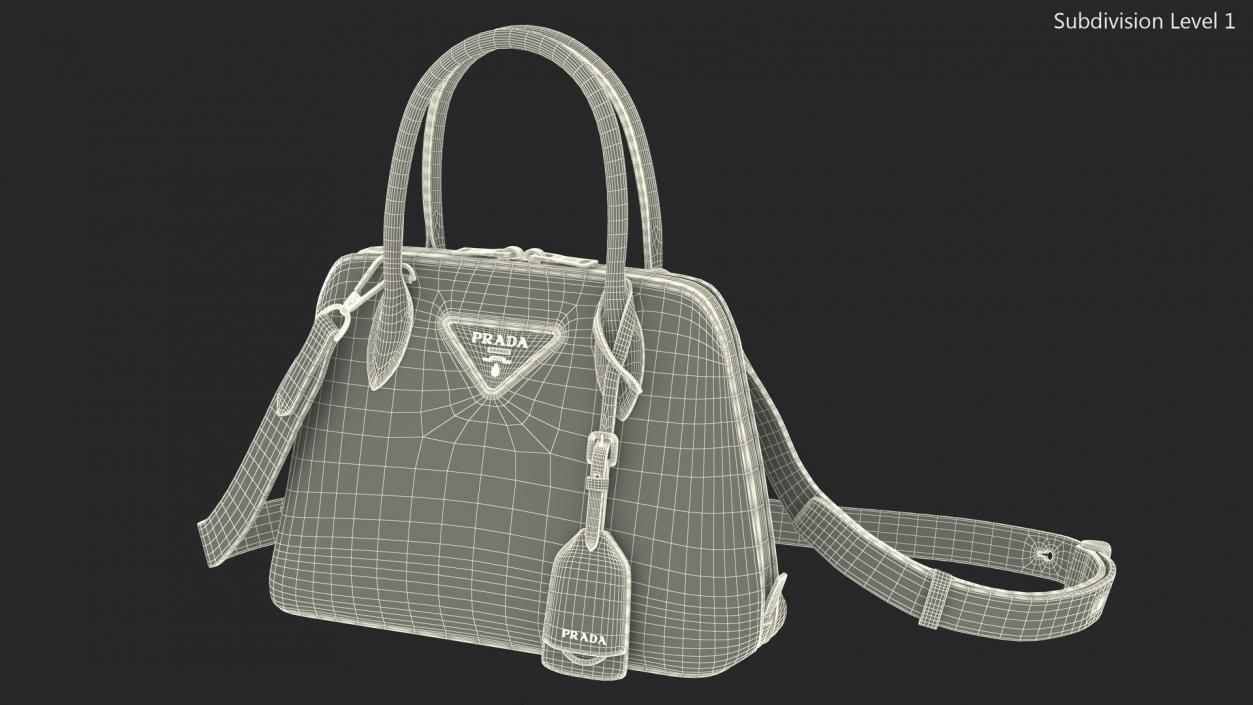 3D Woman Bag Prada Promenade Black