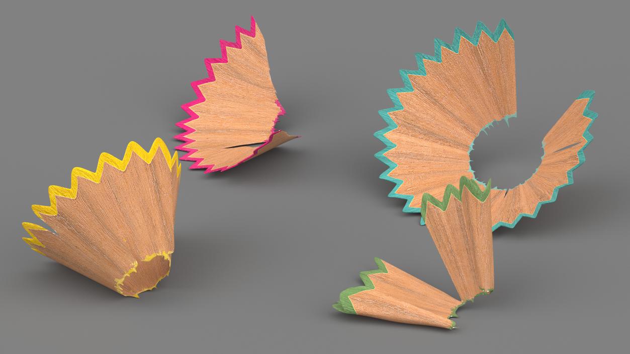 3D model Pencil Shavings