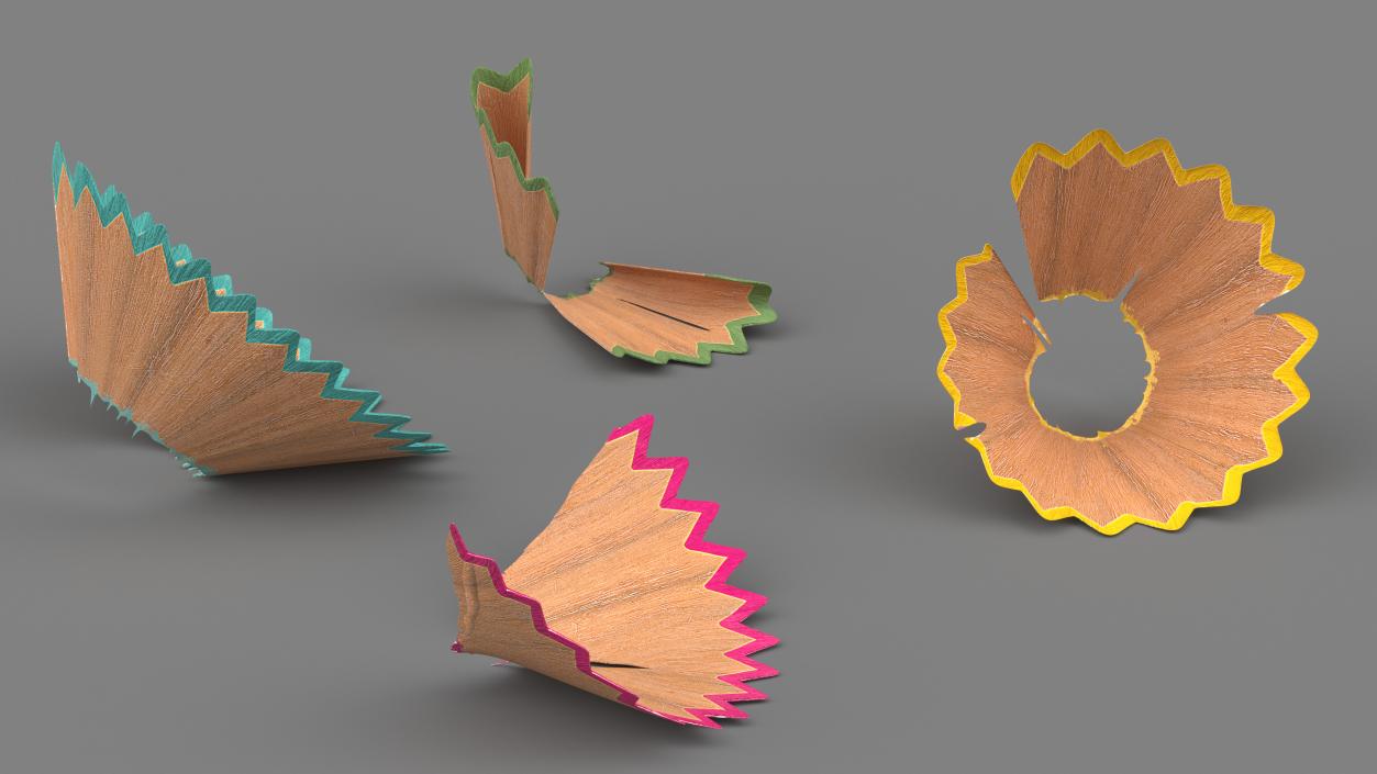 3D model Pencil Shavings