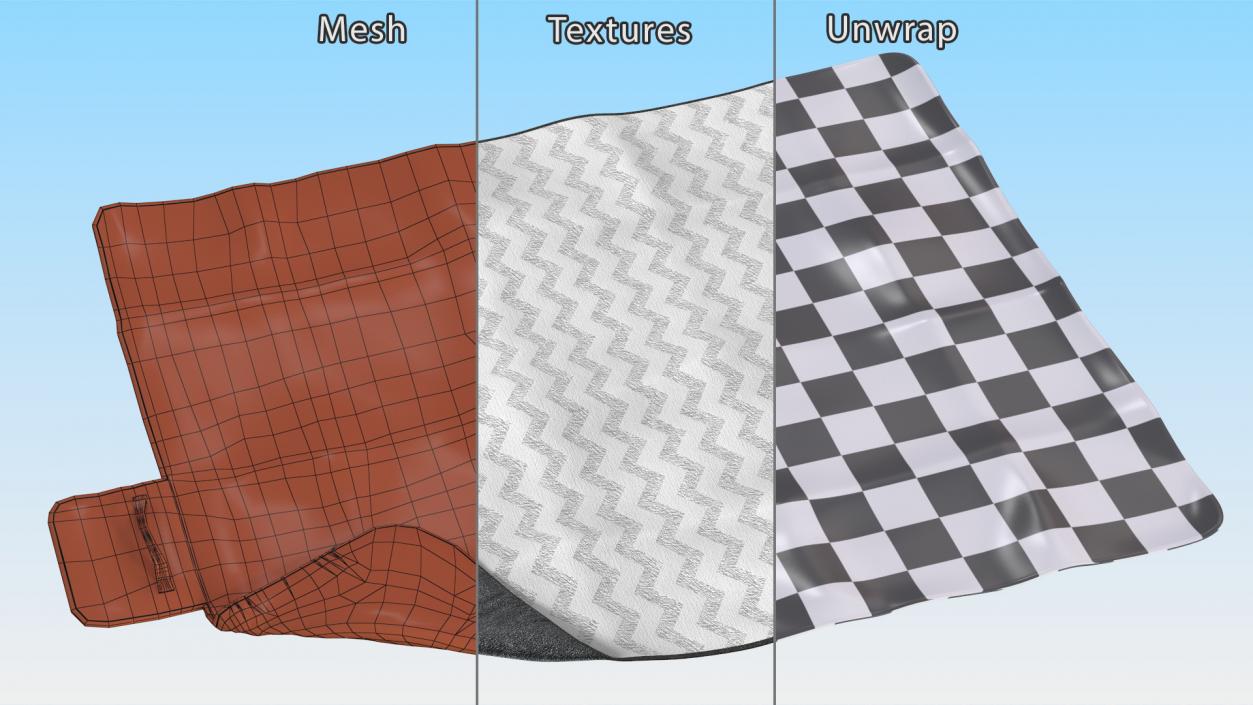 Large Picnic and Outdoor Blanket 3D