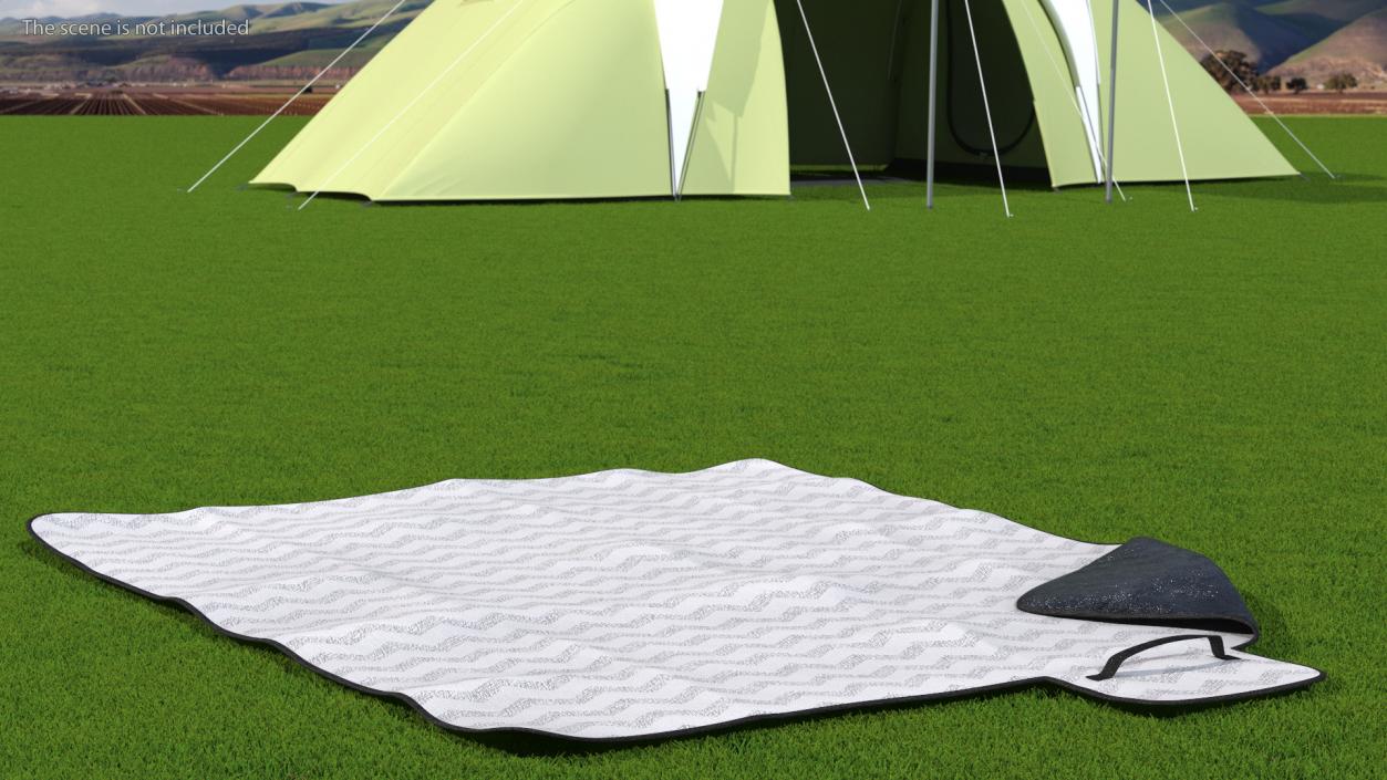 Large Picnic and Outdoor Blanket 3D