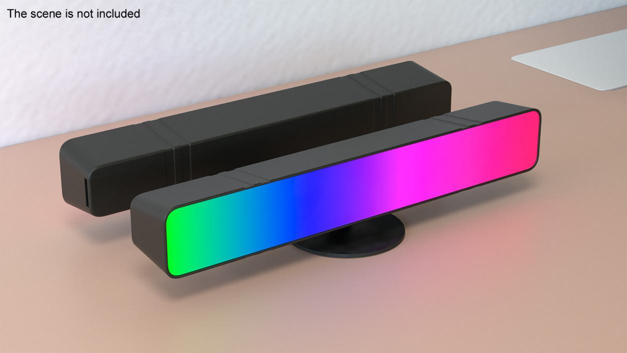 Horizontal Dynamic RGB Light Bar 3D