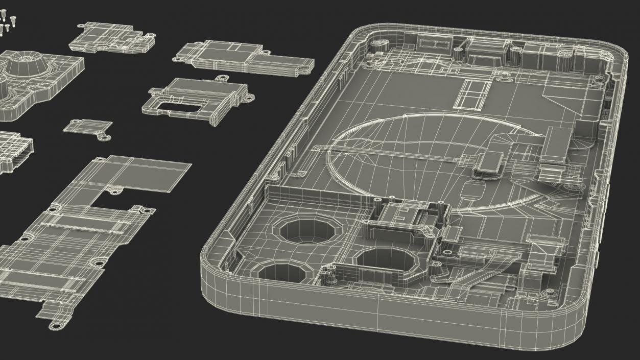 iPhone 14 Pro with Full Internal Structure 3D