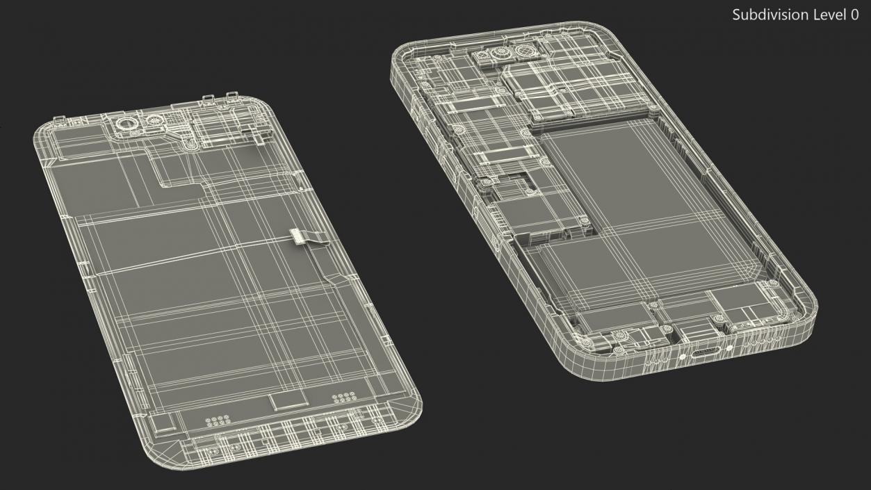 iPhone 14 Pro with Full Internal Structure 3D