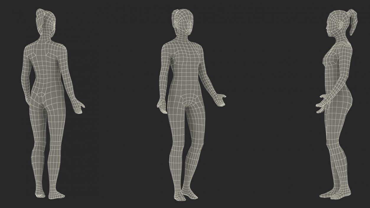 3D Acupuncture Mannequins Collection model