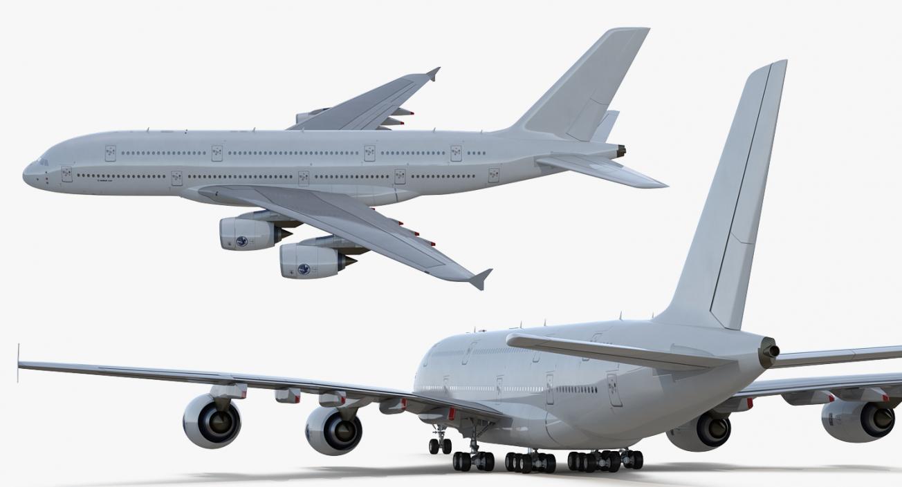 3D model Airbus A380-900 Generic Rigged