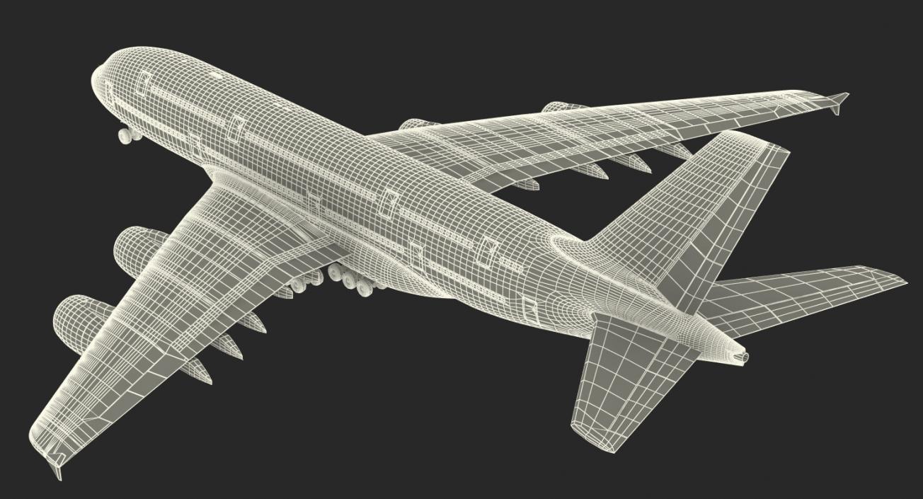 3D model Airbus A380-900 Generic Rigged