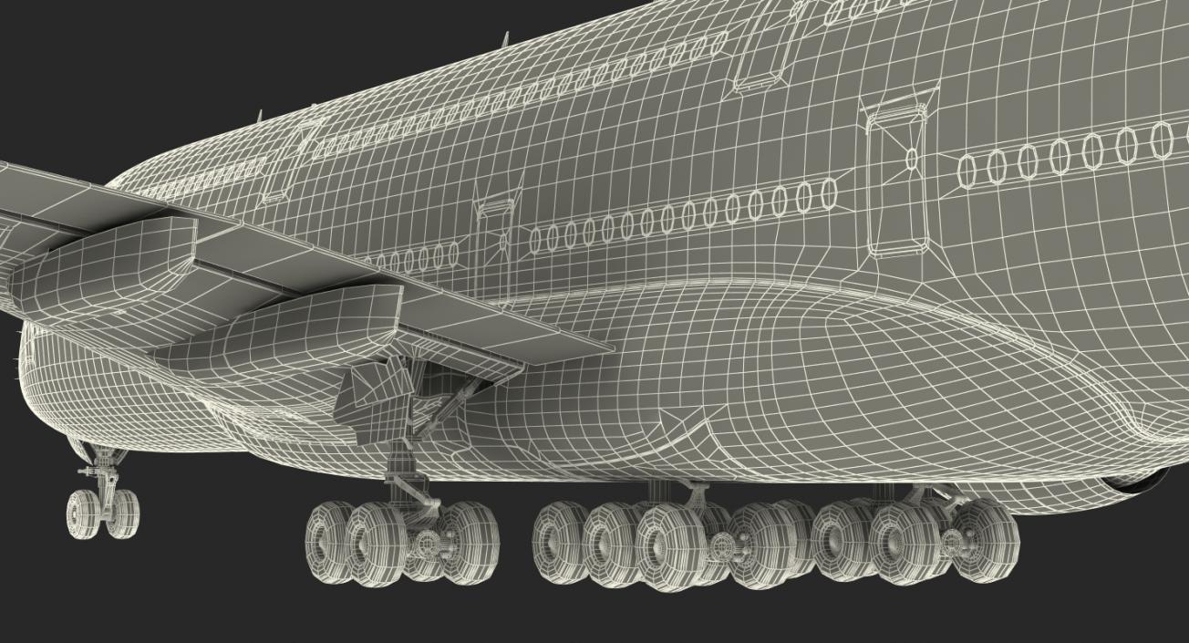 3D model Airbus A380-900 Generic Rigged