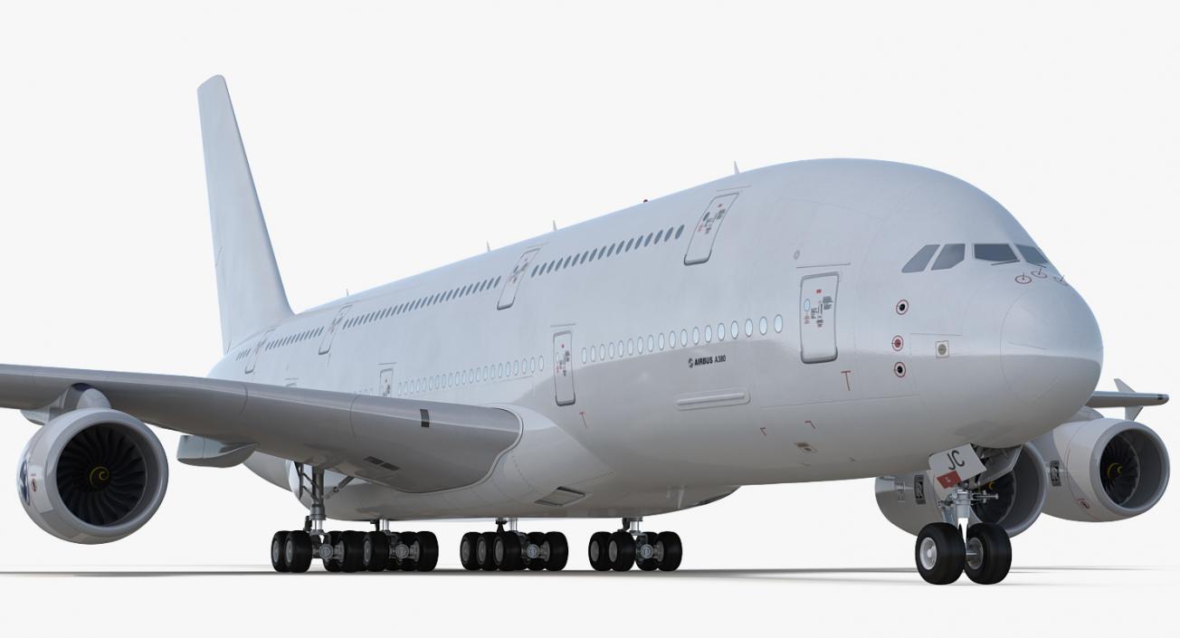 3D model Airbus A380-900 Generic Rigged