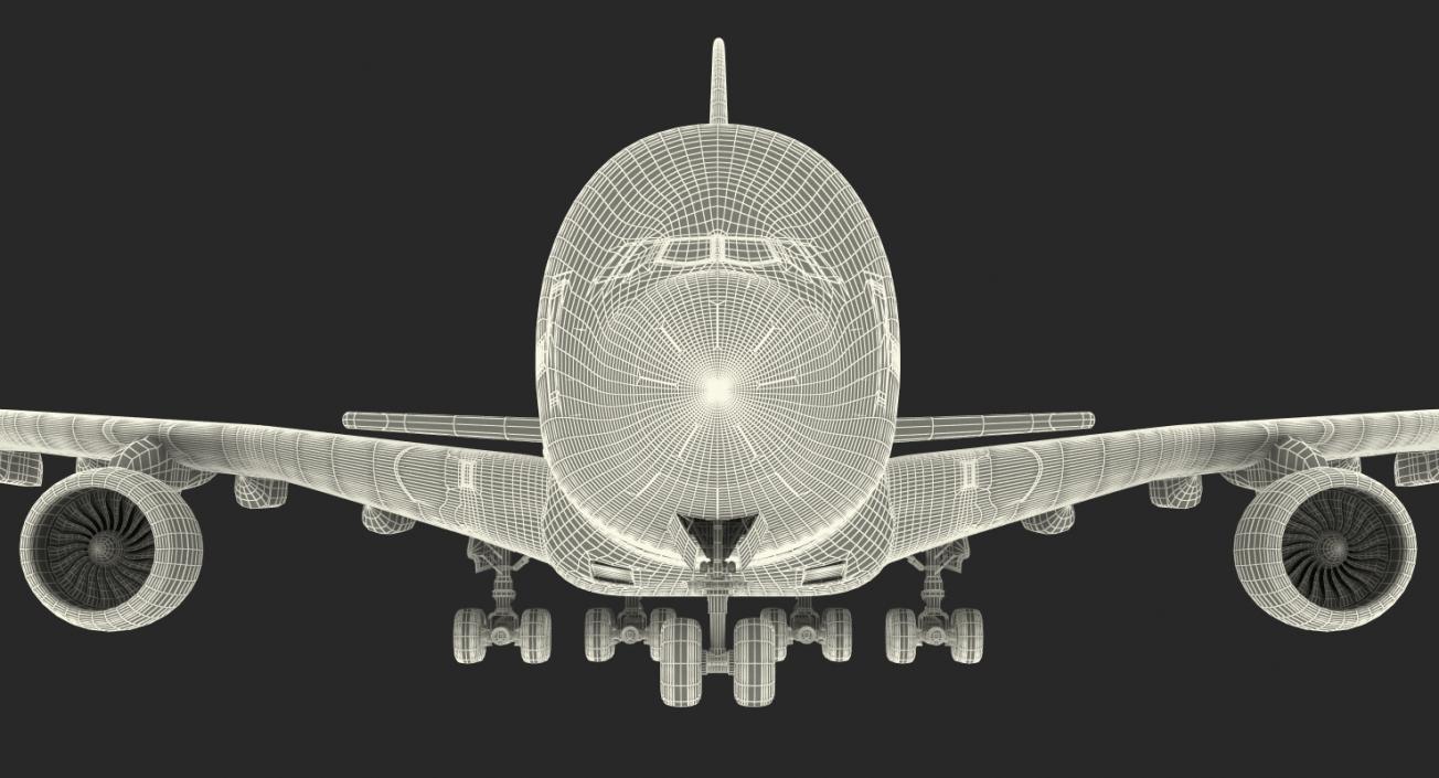 3D model Airbus A380-900 Generic Rigged