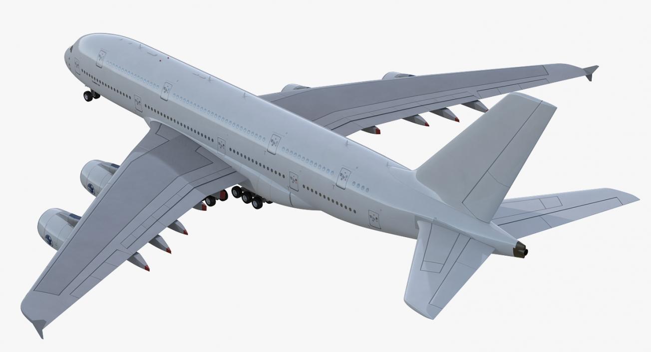 3D model Airbus A380-900 Generic Rigged