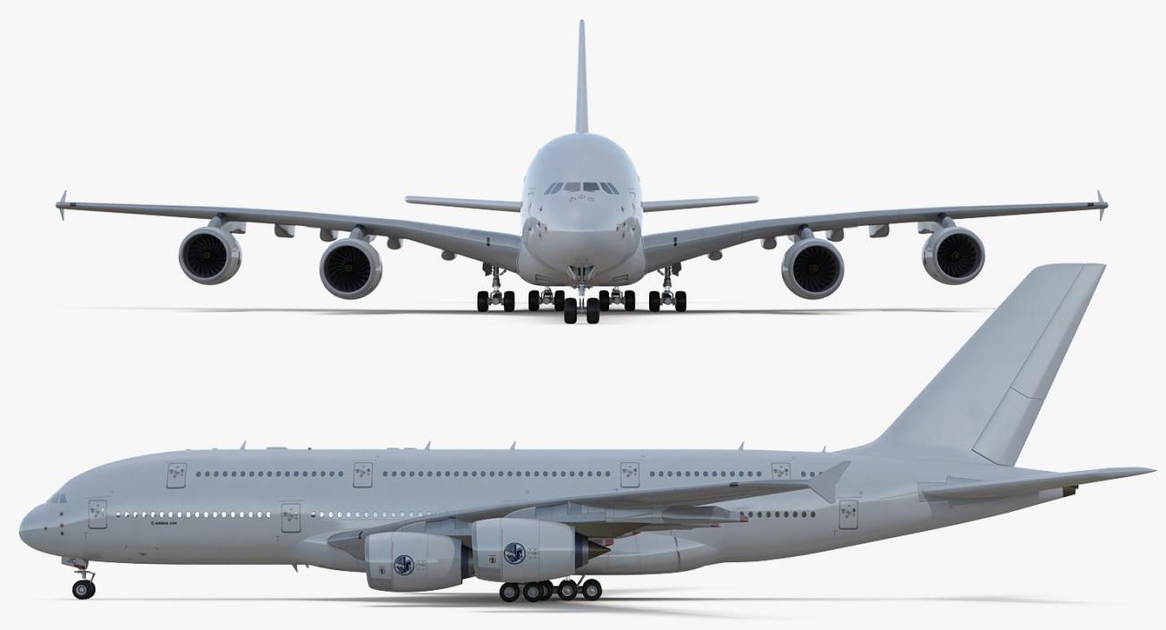 3D model Airbus A380-900 Generic Rigged