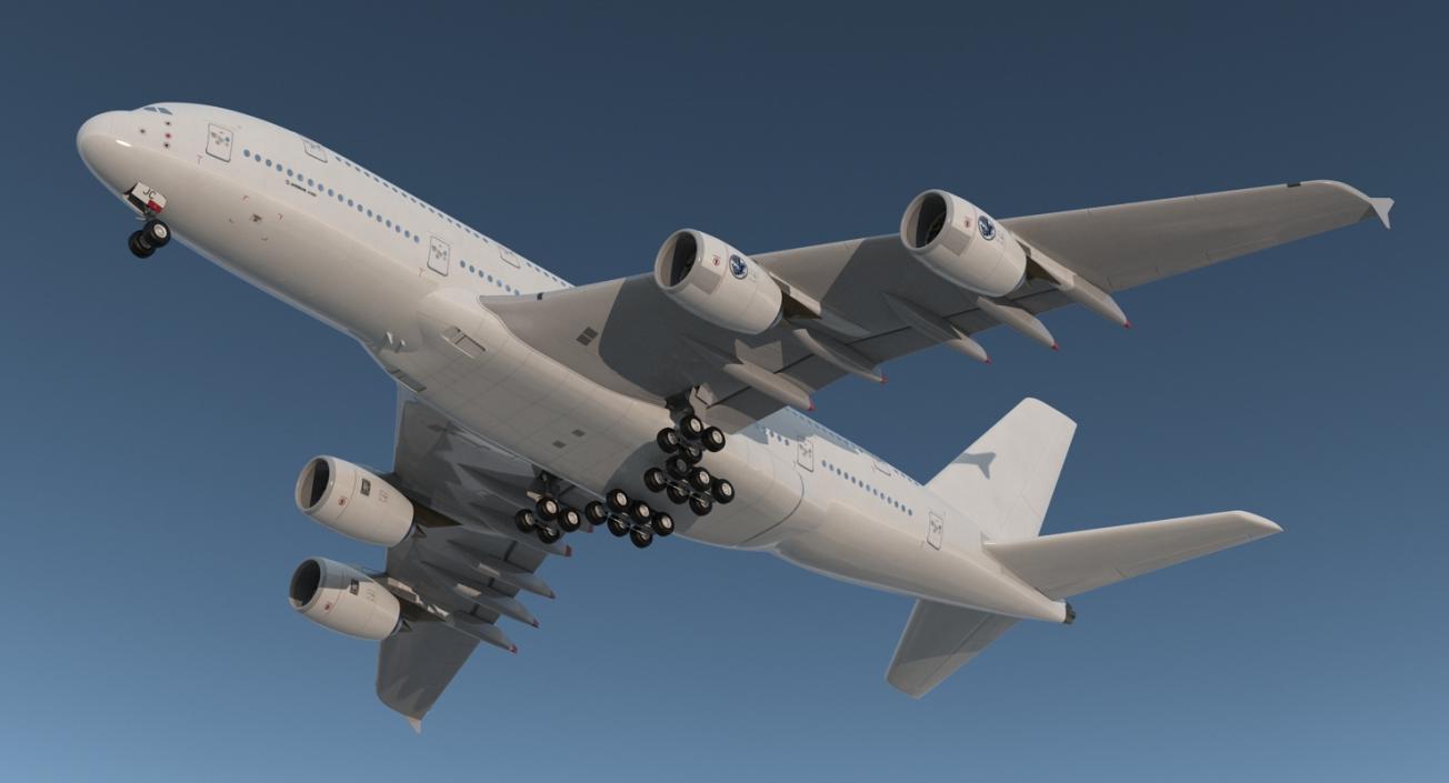 3D model Airbus A380-900 Generic Rigged