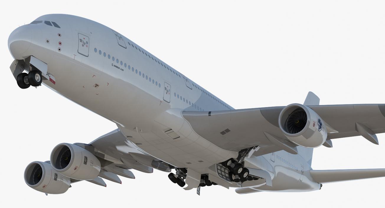 3D model Airbus A380-900 Generic Rigged