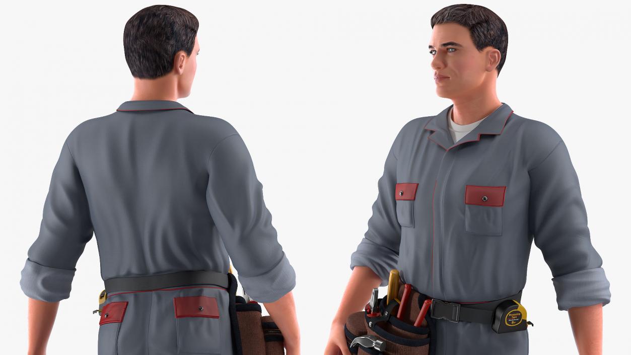 3D Locksmith Standing Pose model