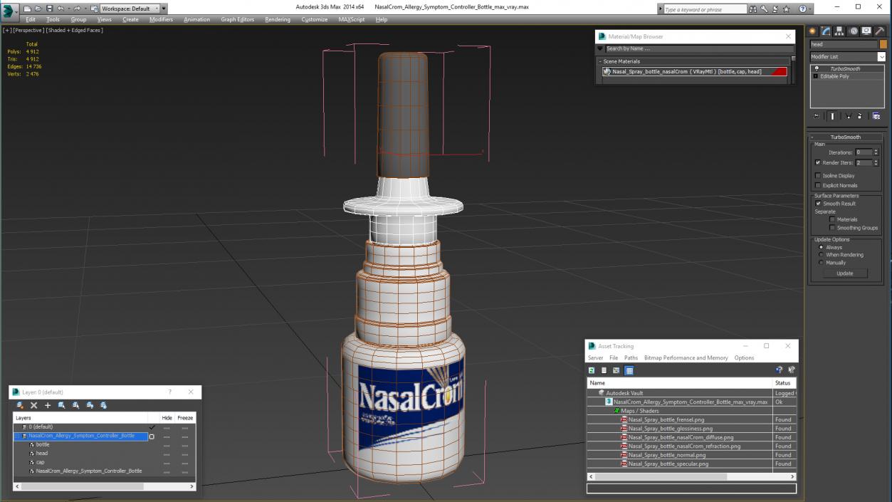 3D NasalCrom Allergy Symptom Controller Bottle model