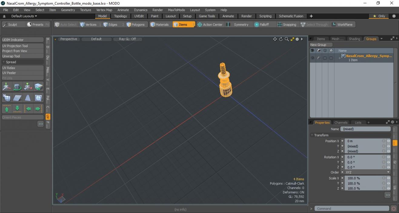 3D NasalCrom Allergy Symptom Controller Bottle model