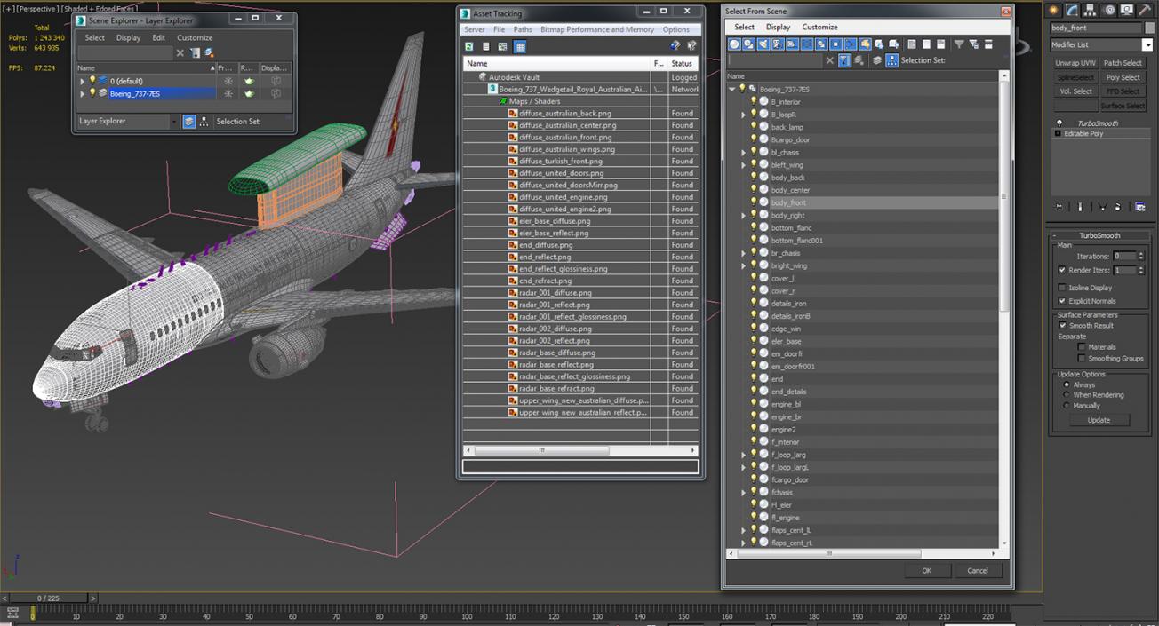 Boeing 737 Wedgetail Royal Australian Air Force 3D