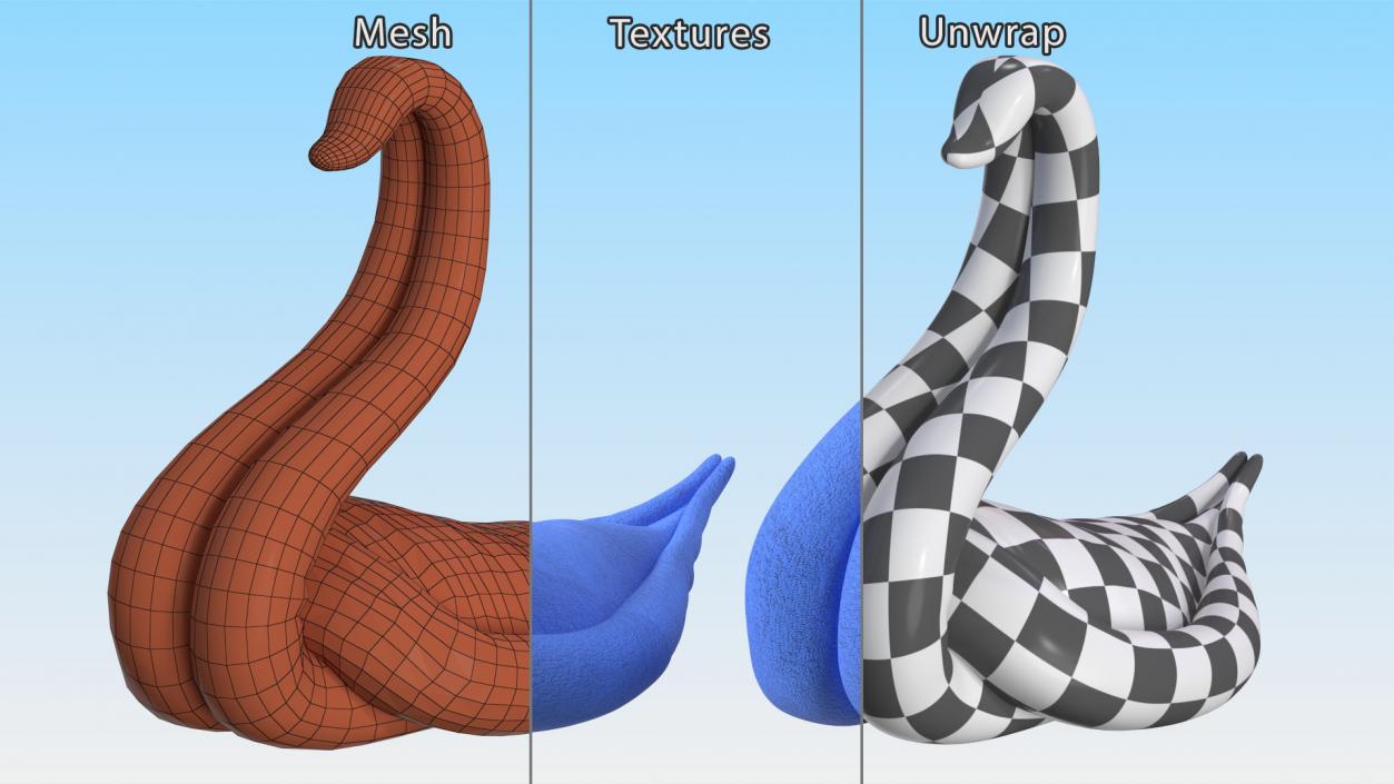 3D Shaped Towel Swans Collection 2