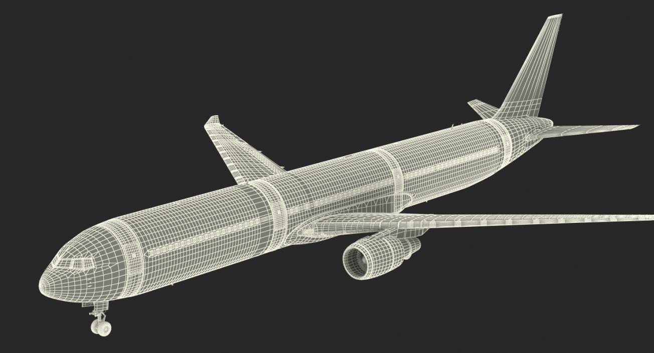 3D Boeing 767-400 with Interior Generic