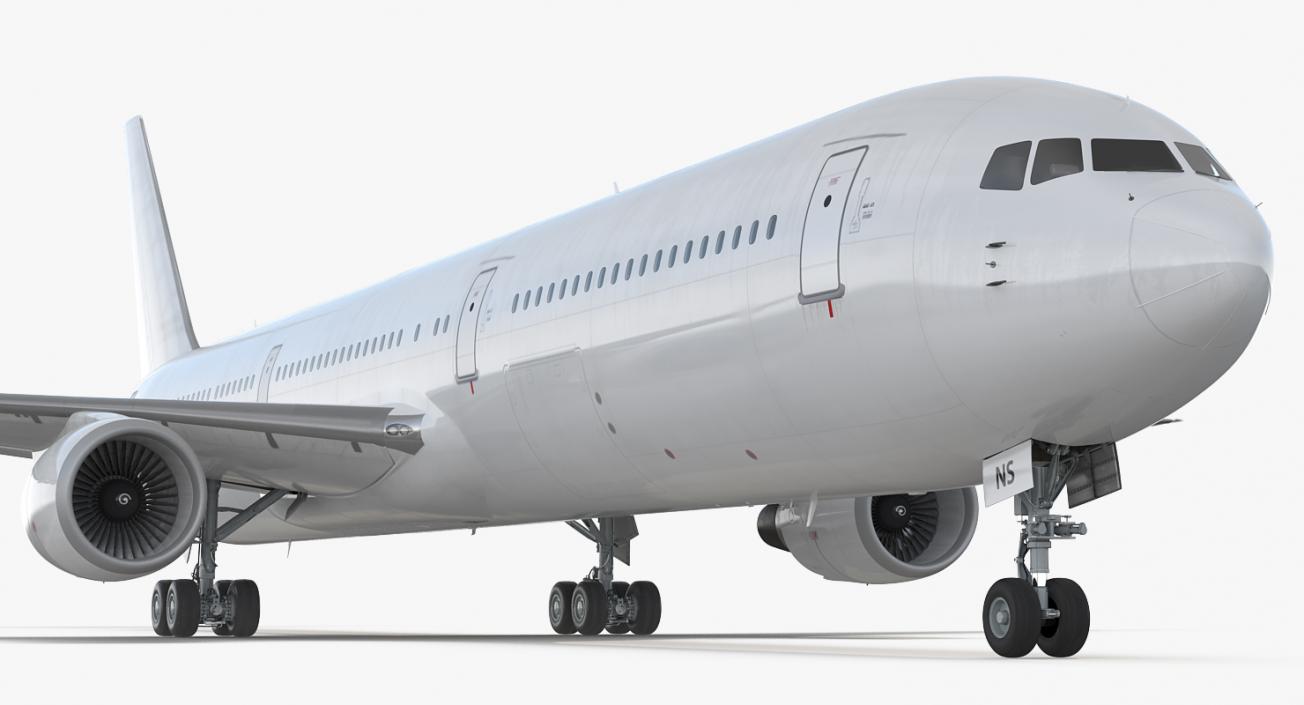 3D Boeing 767-400 with Interior Generic