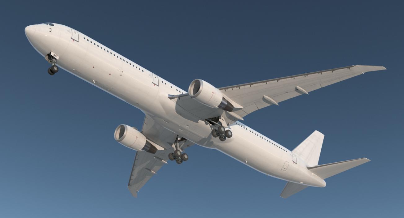 3D Boeing 767-400 with Interior Generic