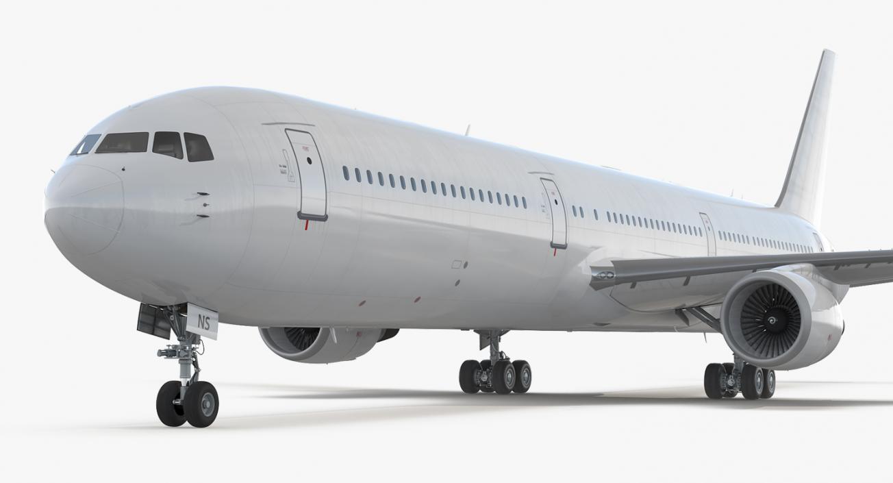 3D Boeing 767-400 with Interior Generic