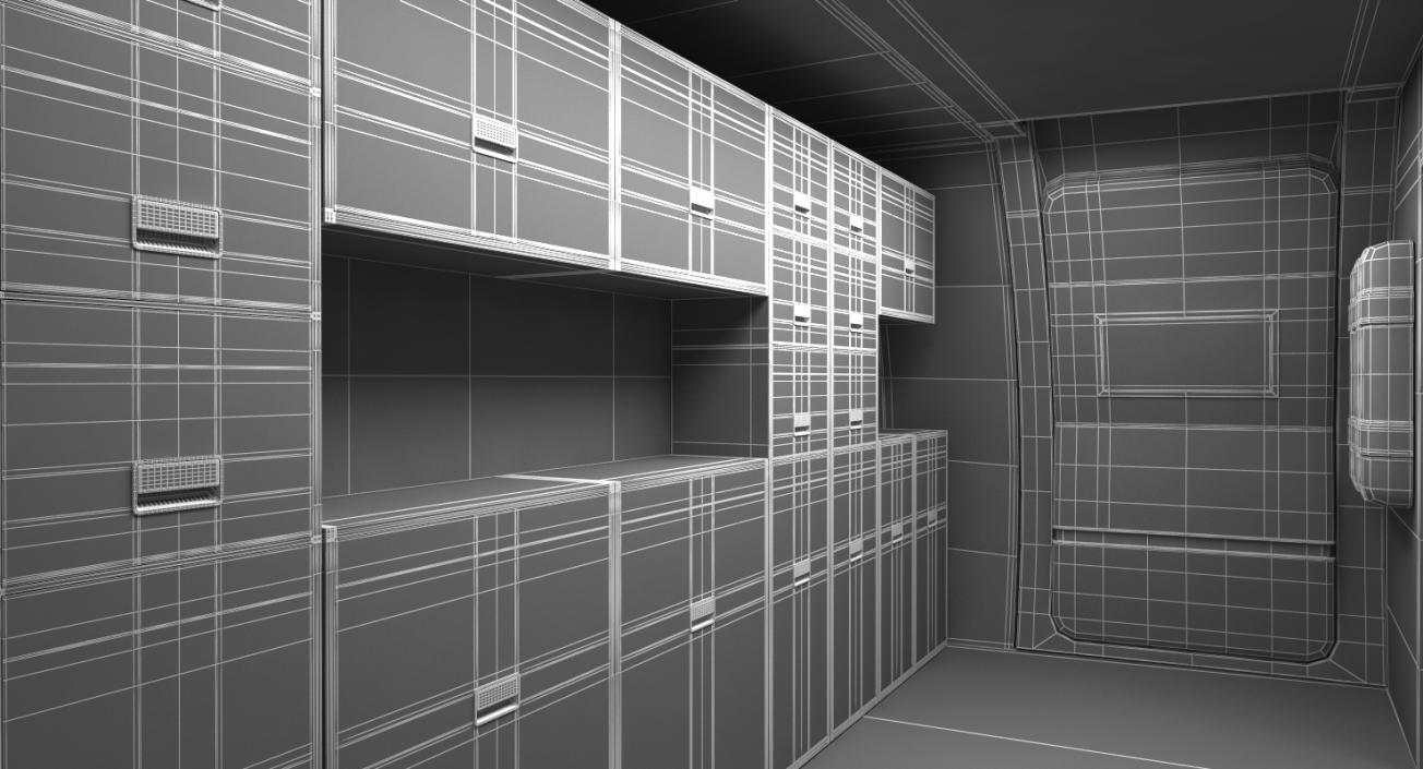 3D Boeing 767-400 with Interior Generic