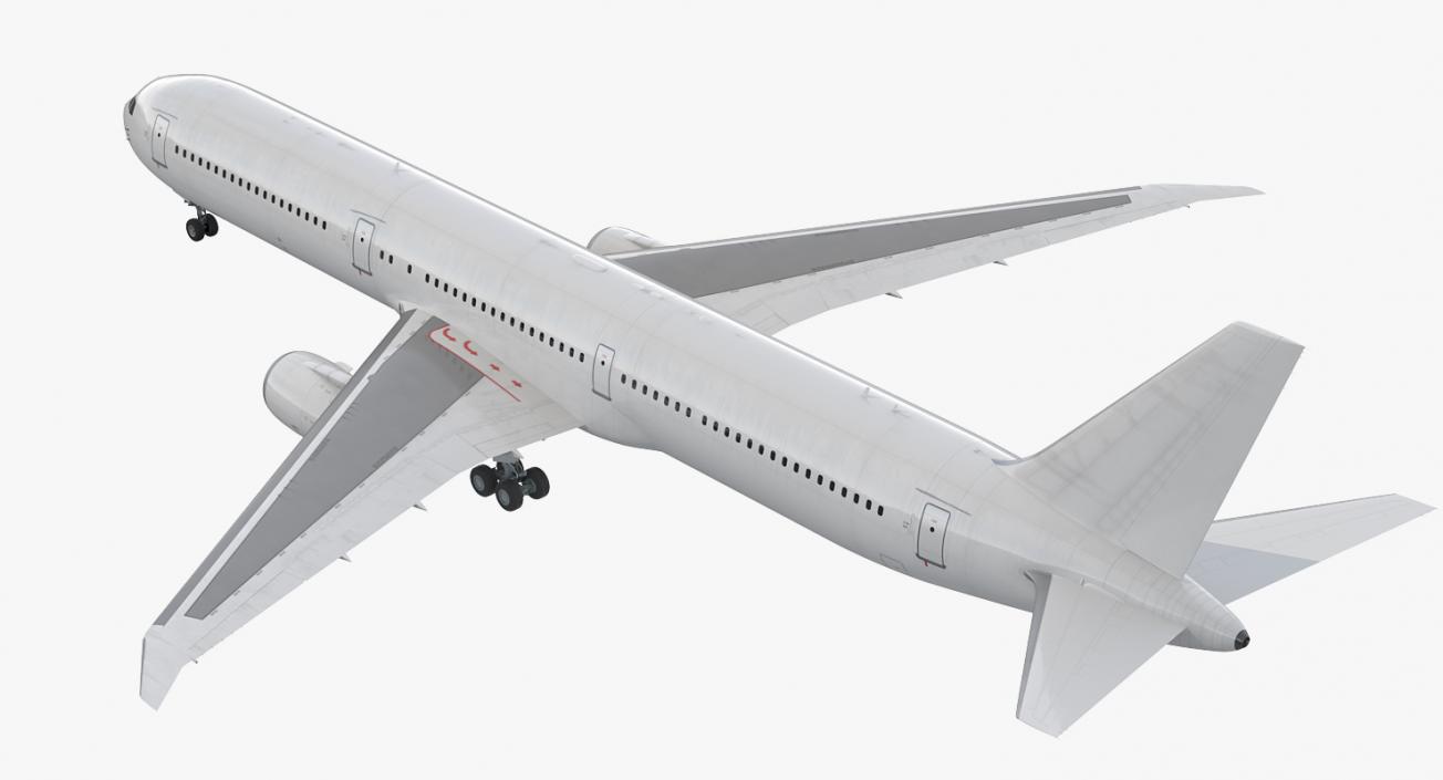 3D Boeing 767-400 with Interior Generic