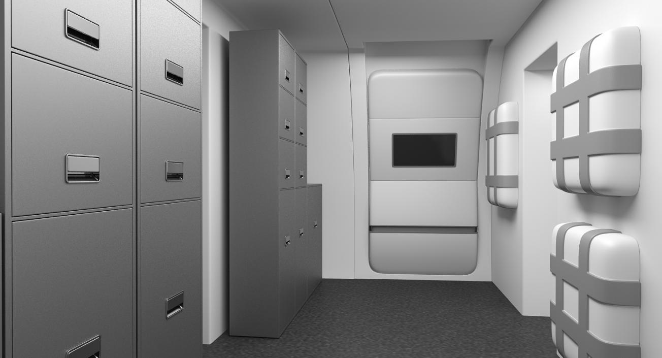 3D Boeing 767-400 with Interior Generic