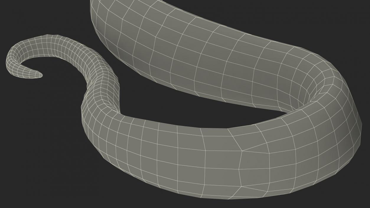 3D Creeping Green Viper Trimeresurus model