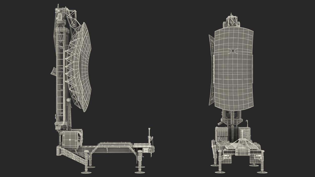 Kasta 2E2 Antenna Rigged 3D model