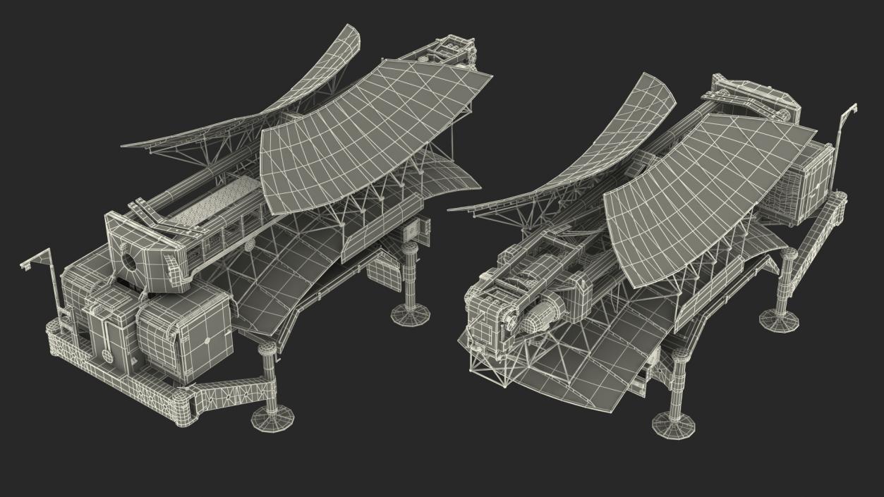 Kasta 2E2 Antenna Rigged 3D model