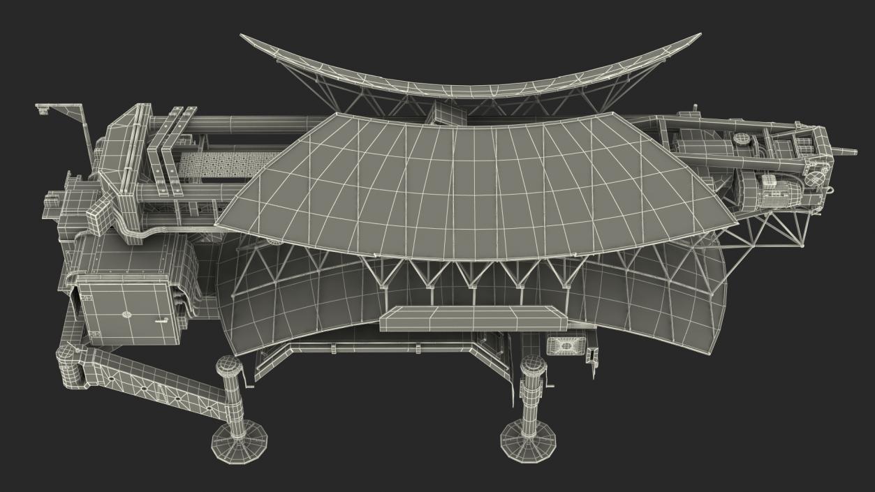 Kasta 2E2 Antenna Rigged 3D model