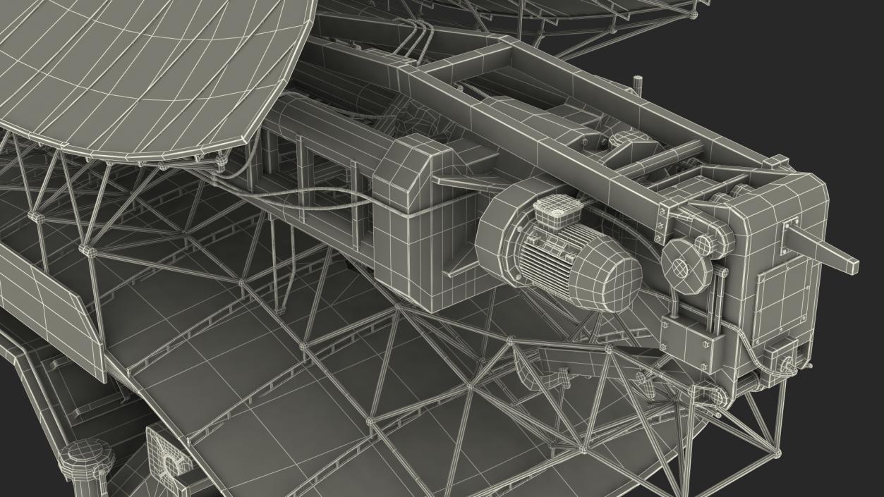 Kasta 2E2 Antenna Rigged 3D model