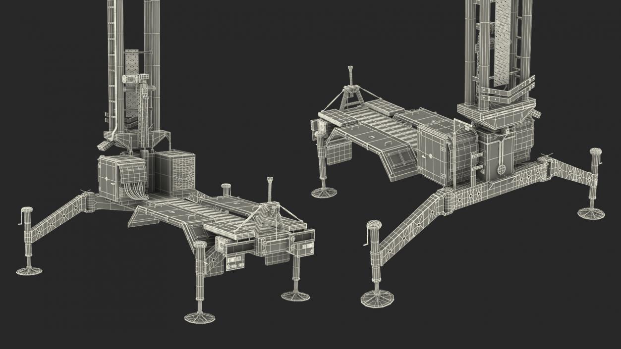 Kasta 2E2 Antenna Rigged 3D model