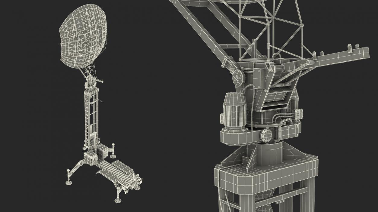 Kasta 2E2 Antenna Rigged 3D model