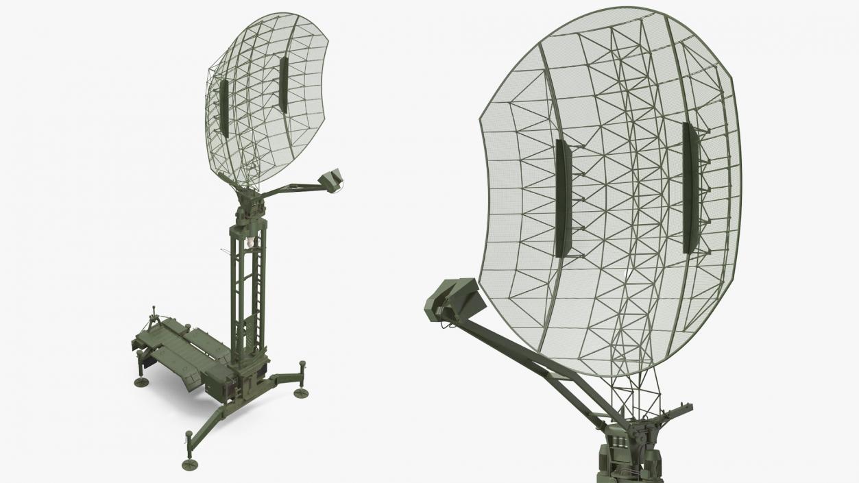 Kasta 2E2 Antenna Rigged 3D model