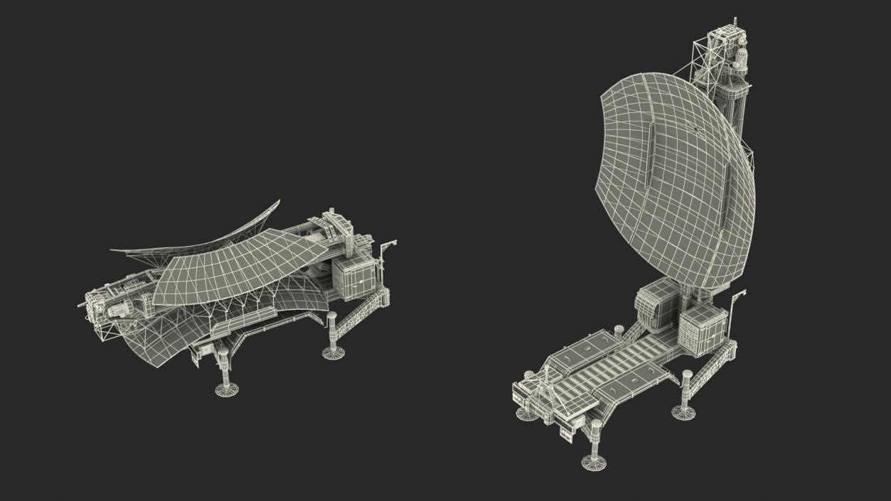 Kasta 2E2 Antenna Rigged 3D model