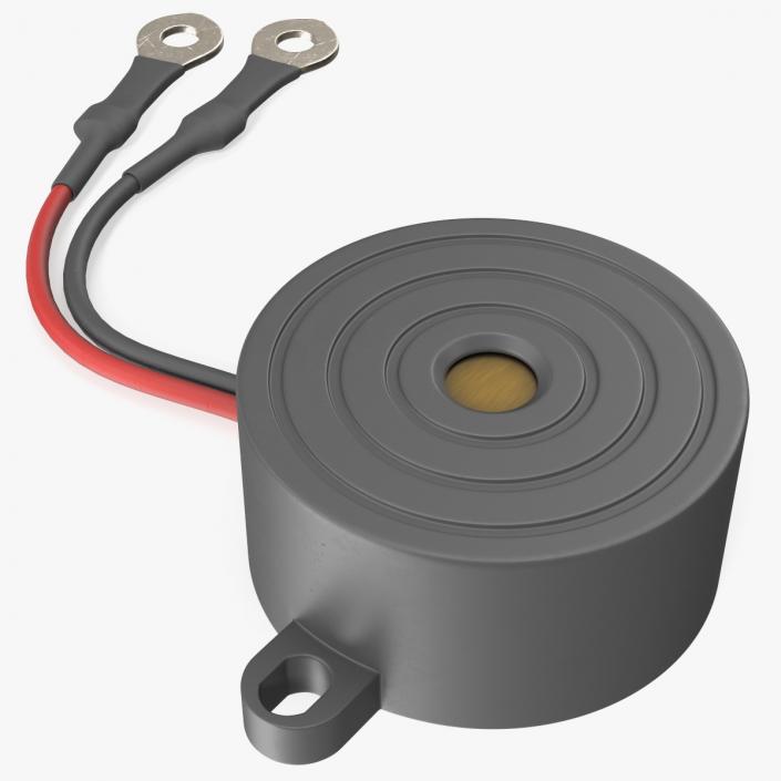 Sound Buzzer Grey 2 3D model