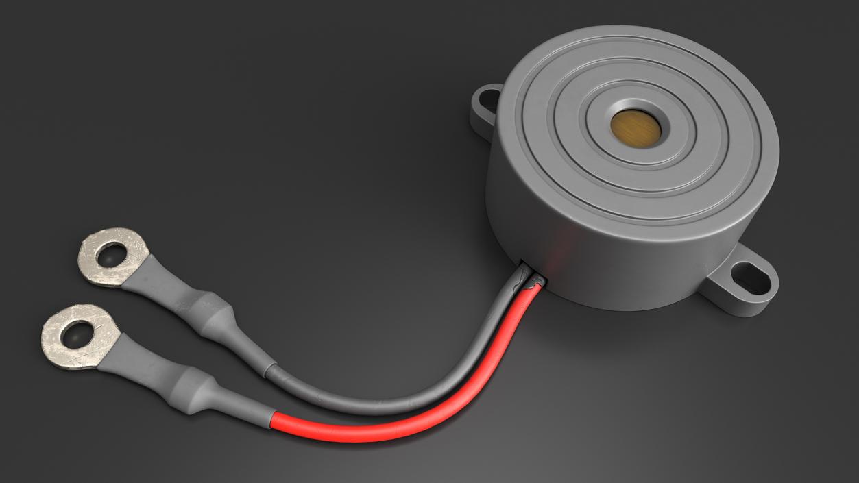 Sound Buzzer Grey 2 3D model