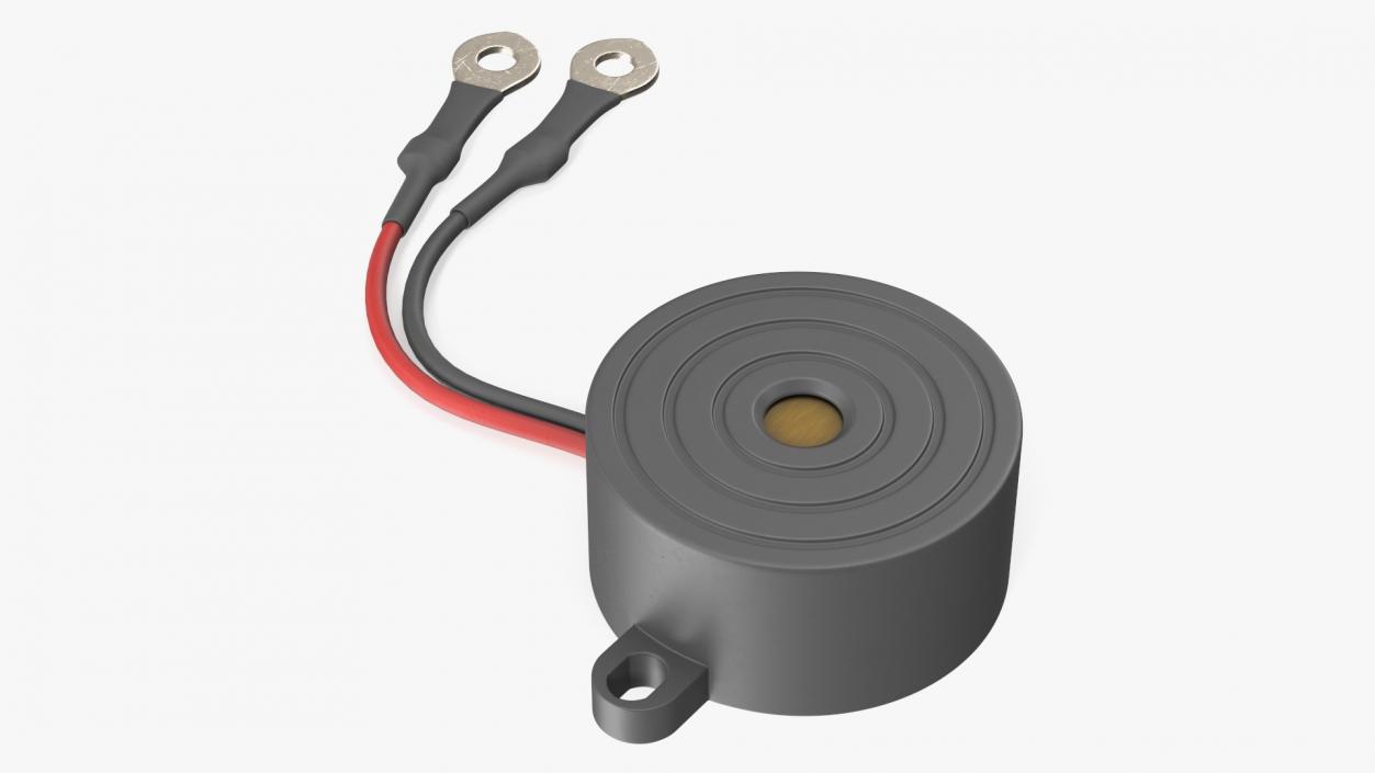 Sound Buzzer Grey 2 3D model