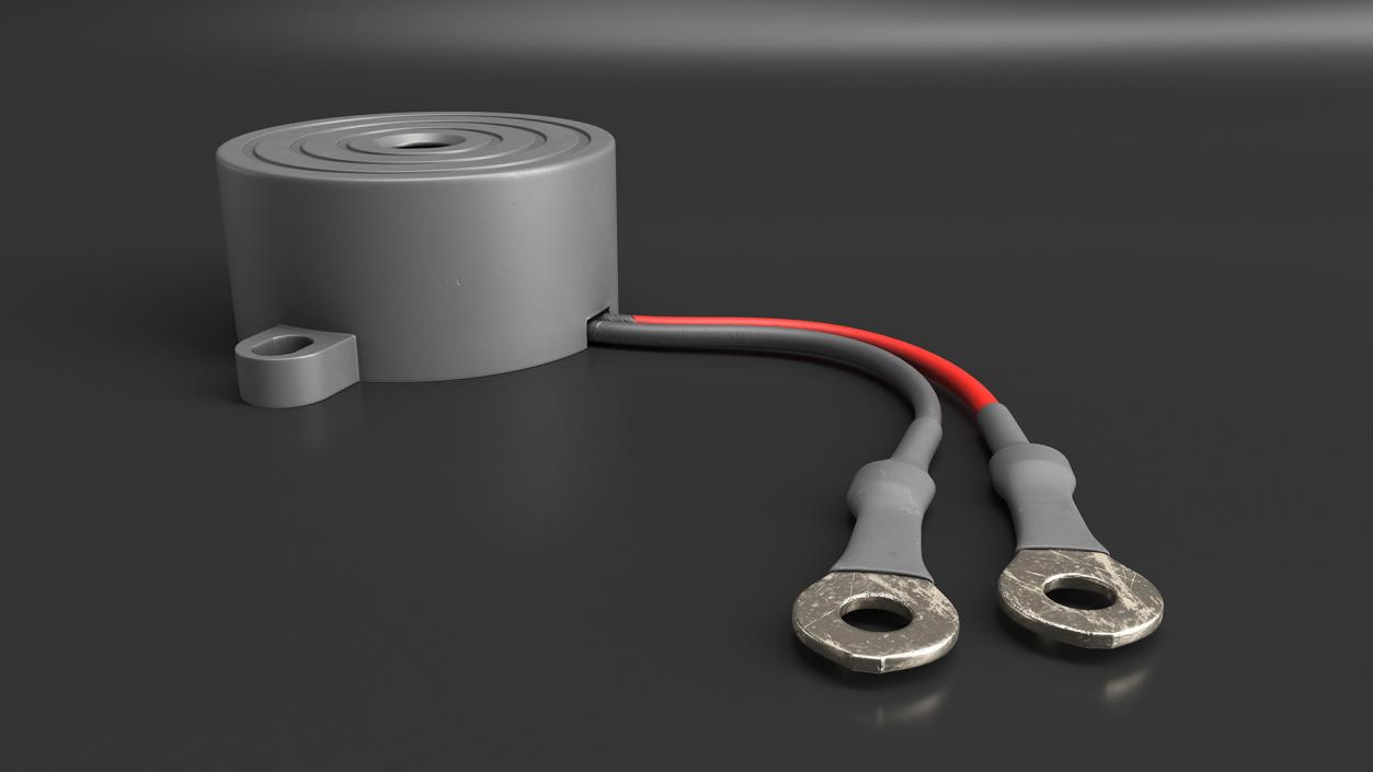 Sound Buzzer Grey 2 3D model