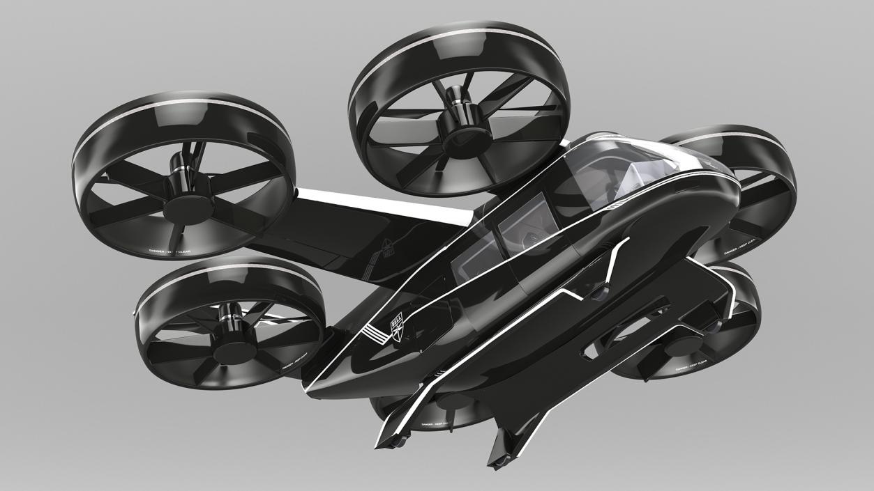 3D Flying Car Bell Nexus 6HX Simple Interior