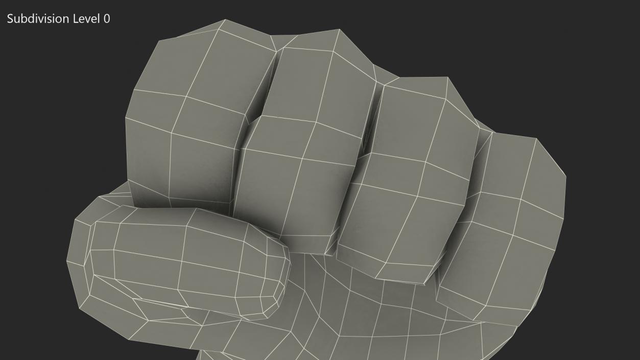 3D Right-Facing Fist Emoji model