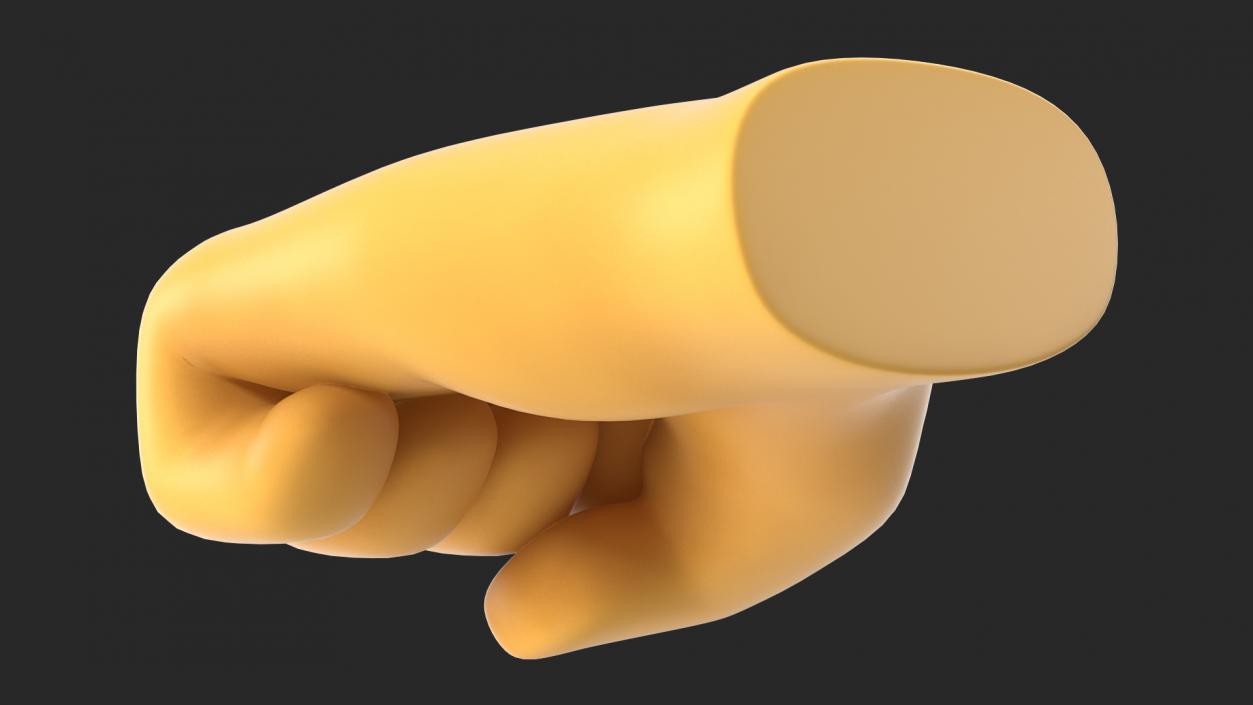 3D Right-Facing Fist Emoji model