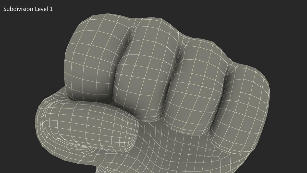 3D Right-Facing Fist Emoji model