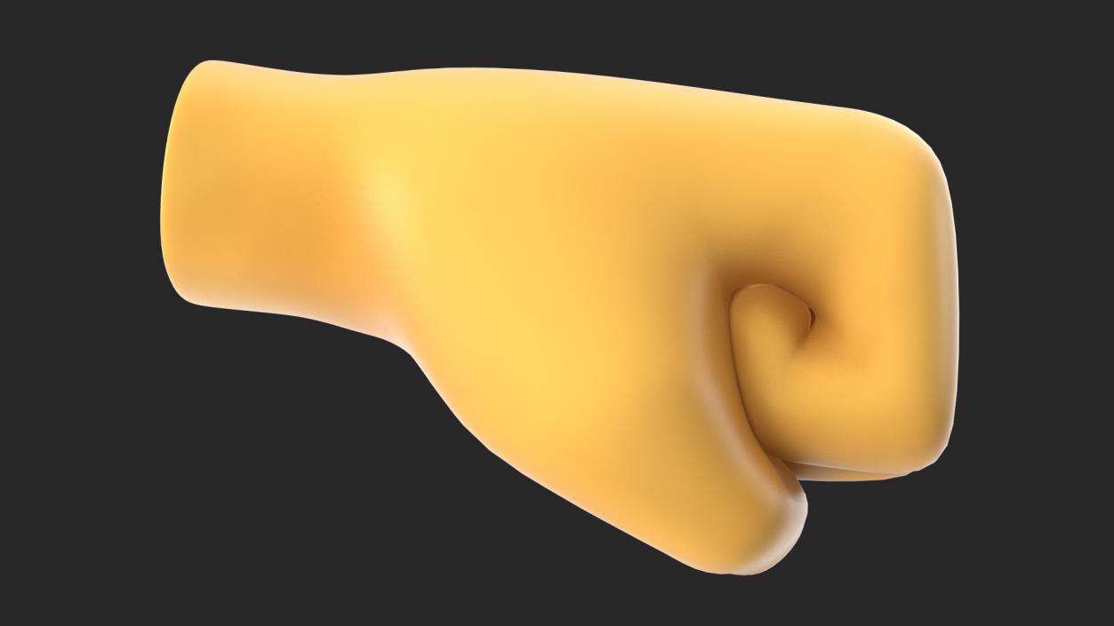 3D Right-Facing Fist Emoji model