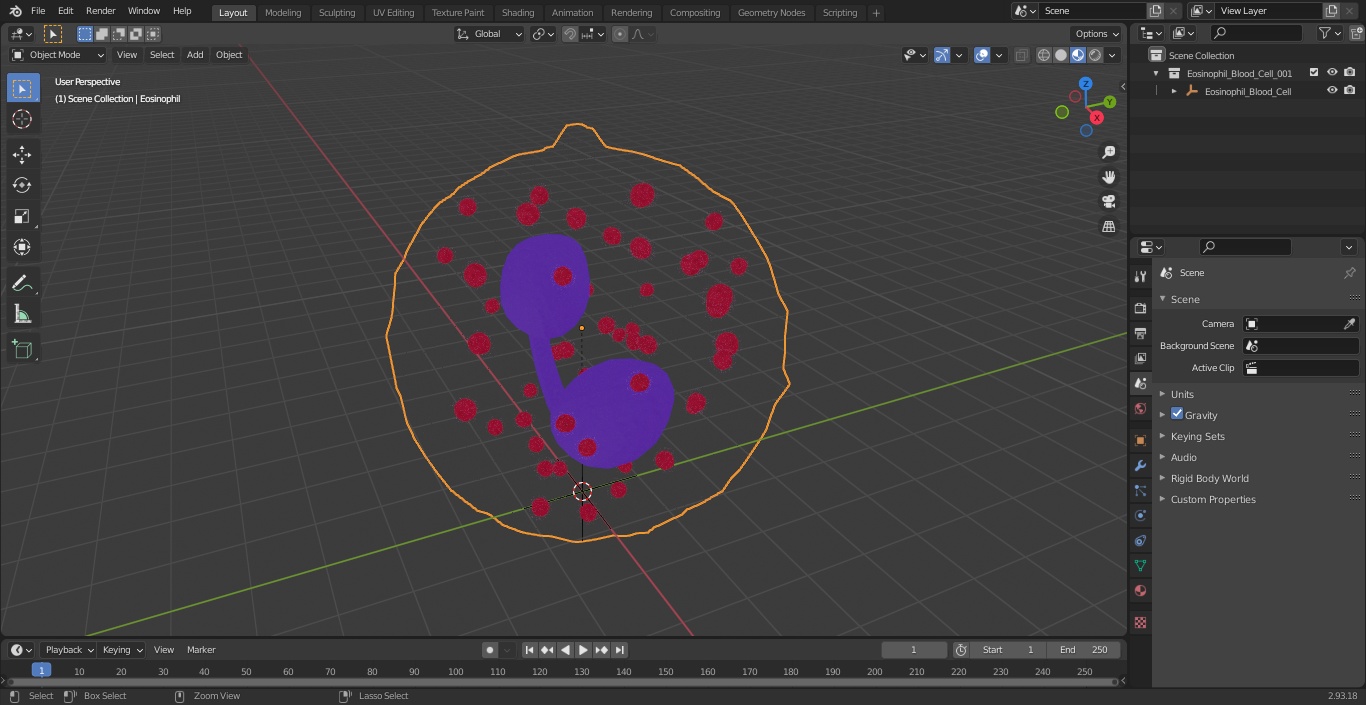 3D Eosinophil Blood Cell