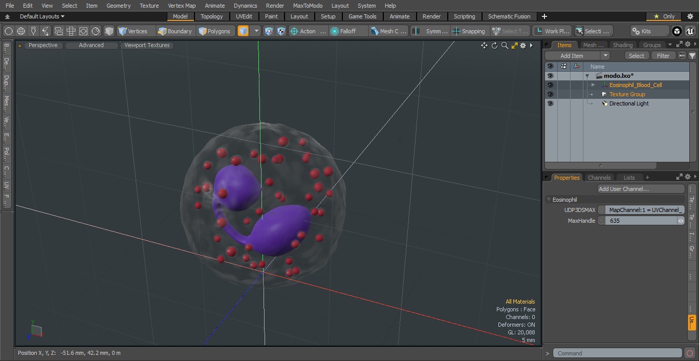 3D Eosinophil Blood Cell